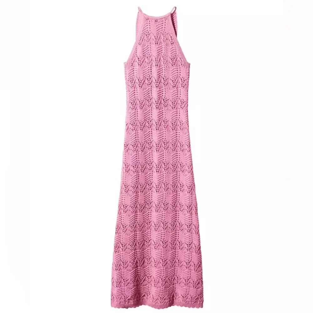 SOLD. NWT House of Harlow 1960 Crochet knit dress in daffodil 🌼 yellow - Picture 4 of 11